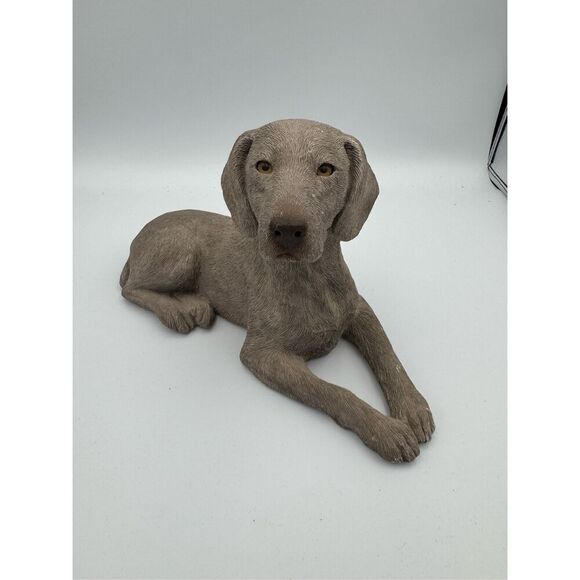 SANDICAST Sandra Brue Weimaraner Dog 10"x6" Figurine Hand Cast & Painted Statue - Picture 2 of 8